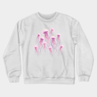 Ethereal Sea Jellies - Pink & Purple Crewneck Sweatshirt